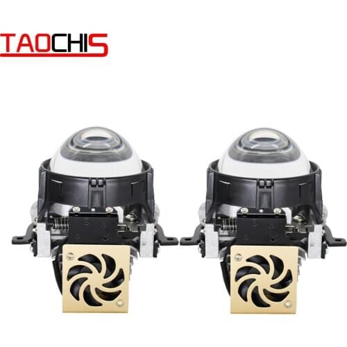 TAOCHIS Auto Car Styling 2.5 inch Bi-LED projector lens LED Head light Lens Retrofit upgrade Universal Fast bright