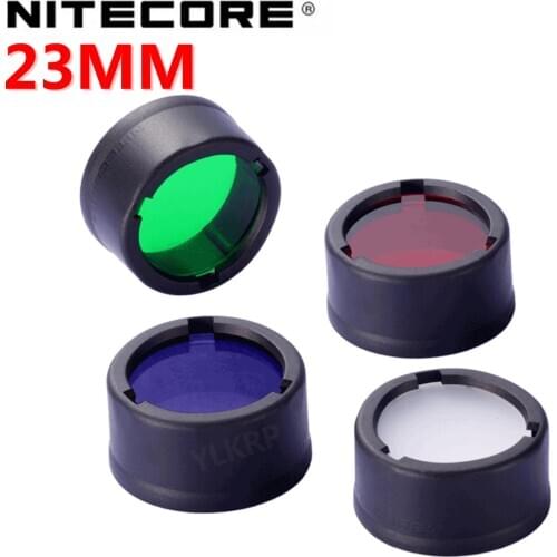 Nitecore Colour Filter(22.5mm) NFR23 NFB23 NFG23 NFD23 suitable for the flashlight with head of 22.5mm
