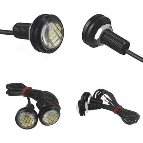 LED Daytime Running DRL Backup Light Driving Light 2Pcs 12V 15W ABS Material Car Reversing Lamp Reversing Light