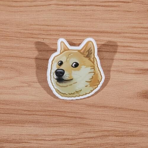 FFFPIN Dog Face Figure Anime Cloth Brooch Fashion Jewelry Cartoon Coin Badge China Breastpin Ornament Pins Home Decor