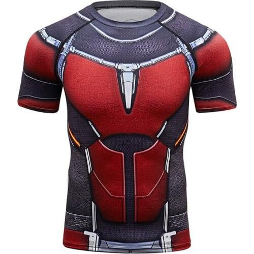 Summer New Fashion Casual Men Short Sleeve Running Fitness Shirt High Quality Digital Printing Outdoor Sports Tight T Shirt