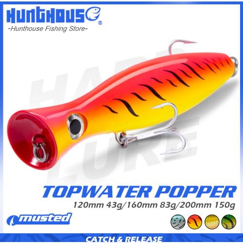 Hunthouse Surface Blaster Popper gt popper lure tuna bluefish saltwater topwater sea fishing hard bait fake lures lw120 pesca
