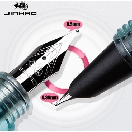 Jinhao Swan Fountain Pens High Quality Pluma Estilografica Creative Ink Pen Student Dedicated Words Positive Gesture Gift Pen