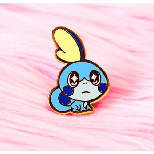 Kawaii Baby Sobble Pokémon Pastel Hard Enamel Pin Cartoon Animals Brooch Video Games Fan Collectible Badge Accessories