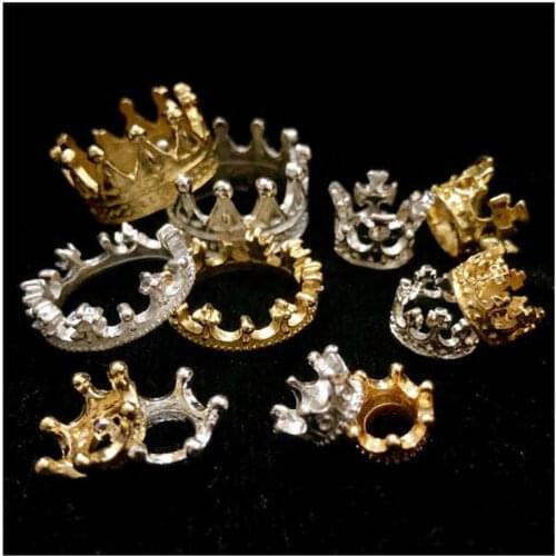 Kawaii Queen Crown DIY Jewelry Fillings Decorations Pendant Accessory Mini Cute King Royal Crowns Charms Handmade UV Resin Craft