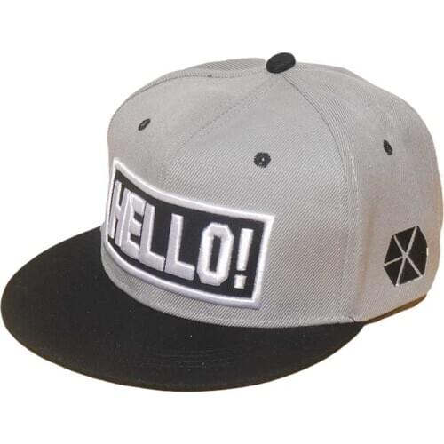 Hip Hop Caps Adjustable Flat Brim Baseball Cap Mens and Womens Flat Hat Hip-hop Hip-hop Dance Cap
