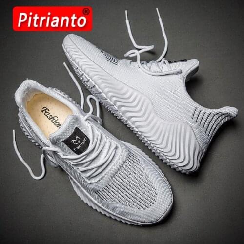 2021 New Casual Shoes Man Sneakers Lightweight Breathable No-slip Men Shoes Fashion Air Mesh Lace Up Wear-resistant Sports Shoe