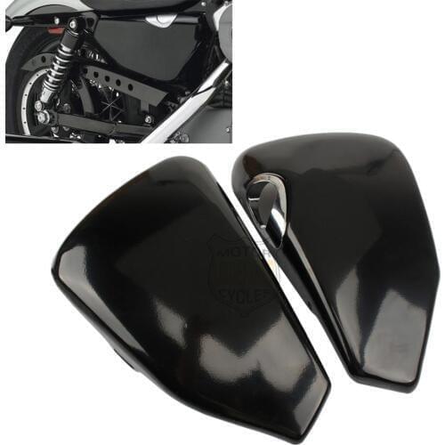 Motorcycle Left/Right Battery Cover Side Fairing Gas Tank Electrical Panel Covers Guard For Harley Sportster 883 1200 XL 14-18