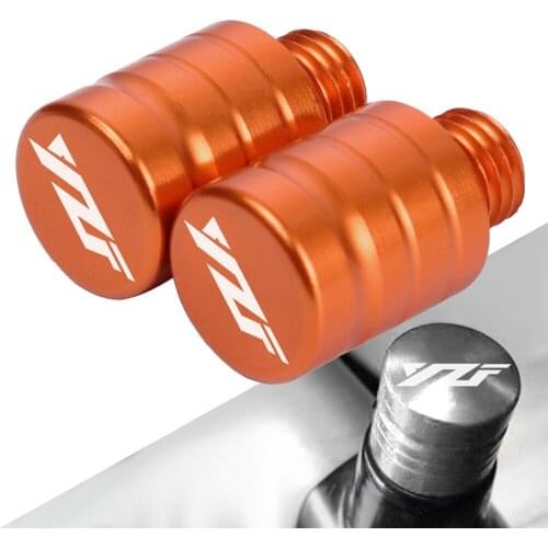 M10×1.25 Motorcycle Mirror Hole CNC Aluminum Blanking Plugs Screws Anodic Oxidation For Yamaha YZF R1 R3 R25 R15 R125 R120 R600R