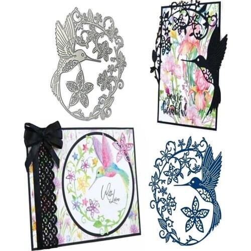 Birds Flowers Metal Cutting Dies Stencils For Scrapbooking Photo Album Decoration Embossing Paper Card Craft 2021 New Arrival