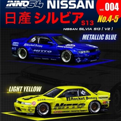 INNO-MODEL 1:64 NISSAN SILVIA S13 PANDEM ROCKET BUNNY V2 INNO Diecast Model Car