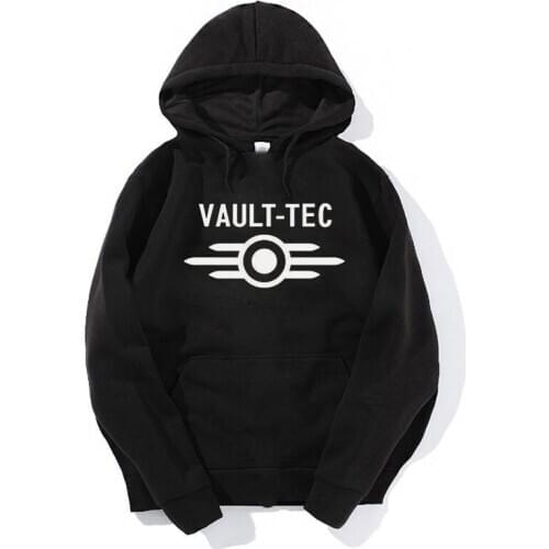 2021 New Fashion Vault Tec logo Video Game Fallout 2 3 4 Casual Hip Hop Hoodies Men Hooded Outerwear