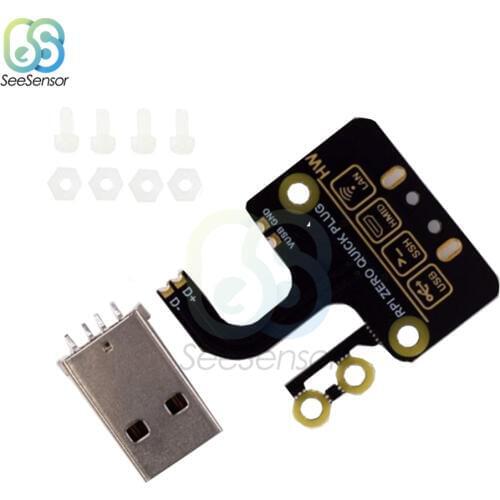 USB Type-A Connector Micro USB to Type-A USB Adapter Board Expansion Board for Raspberry Pi Zero /Zero W/ Zero WH