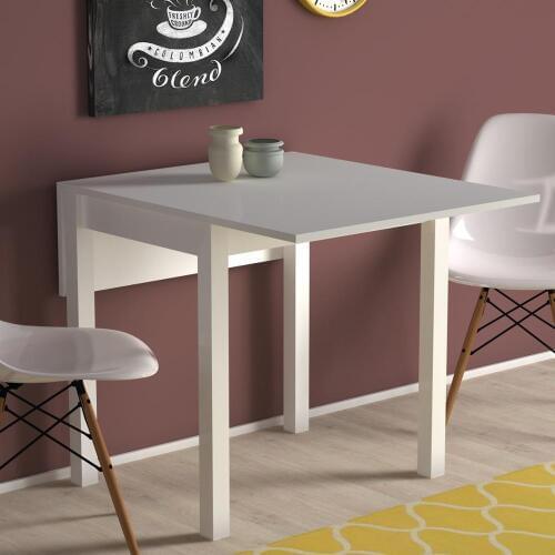 MADE IN TURKEY Folding Dining Table Solid Wood Computer Desk Kitchen Table Dining Room Furniture Kitchen Habitdesign Living Room