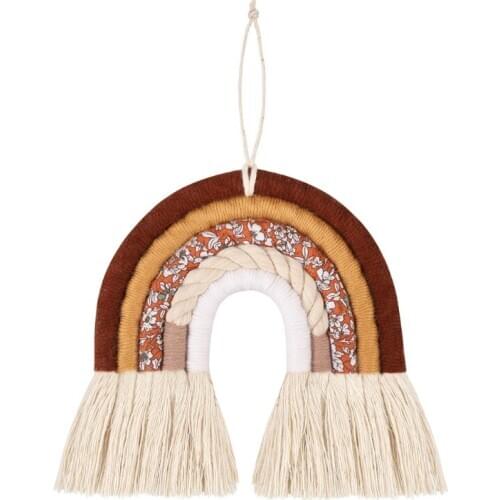 Nordic Wall Hanging Handmade Woven Rainbow Room Decoration Living Room Decor