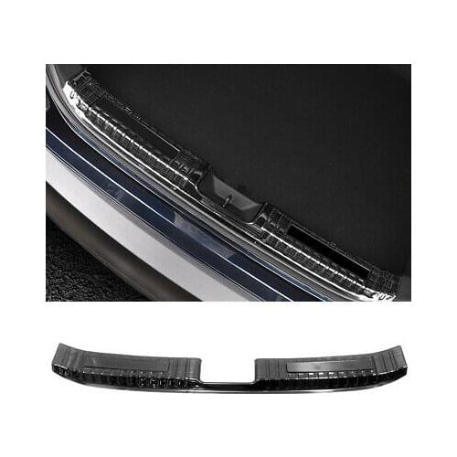 Steel Black Inner Rear Bumper Guard Plate Trim 1pcs For Mazda CX-30 2019-2020