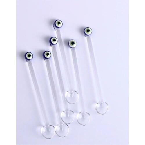 Glass Tea Spoon with Evil eye-6 Personality 338742358