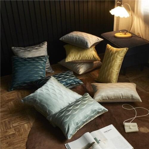 Upscale Light luxury European rectangular flower cushion cover Living room sofa lumbar pillow cover waist pillow case 30*50 cm