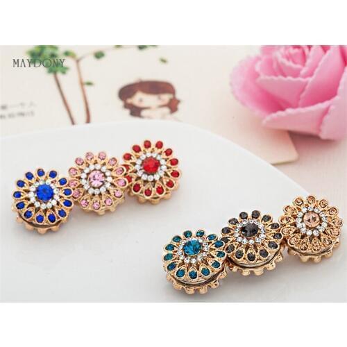 XT58 wholesale fashion headwear scarf magnet brooch hijab clips 12pcs/lot