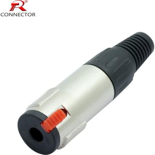 1PC Audio Jack 6.35mm Cable Connector, 1/4 inch Female 6.35mm Plug for Microphone/MIC