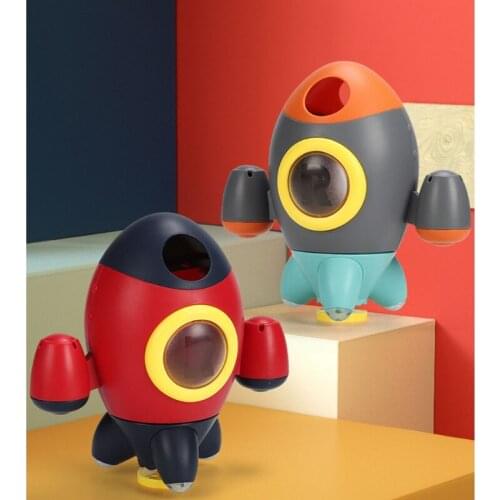 1Pc Mini 1 Piece Funny Rocket Water Spray Toy Suitable for Babies Infants and Childrens Portable Toys ABS+ Plastic
