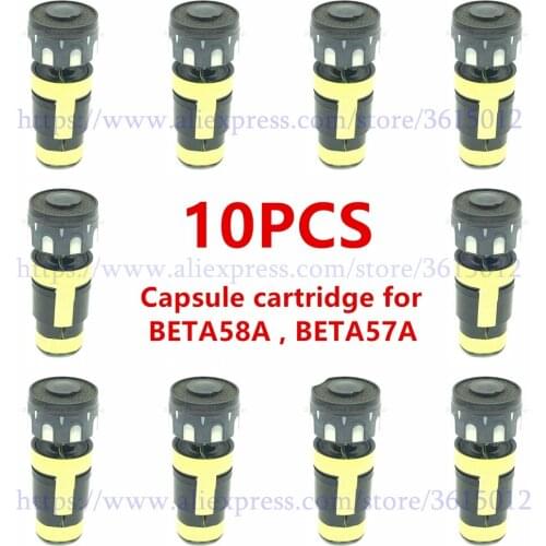 10PCS Capsule cartridge for BETA58A , BETA57A wired microphone, capsule supercardioid dynamic direct replacement free shipping