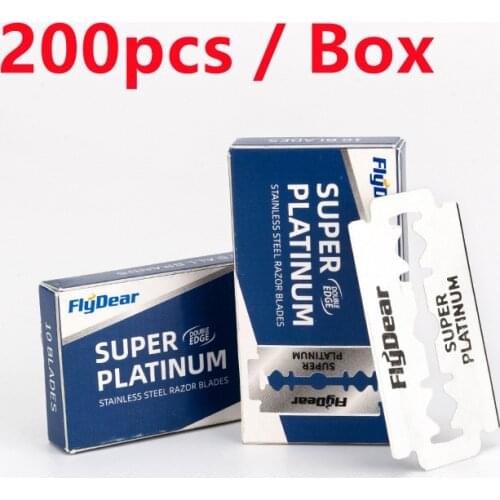 200pcs Dorcc Razor Blades Stainless Steel Safety Razor Blades For Shaving Razor Men Shaver Barber Blade DropShipping