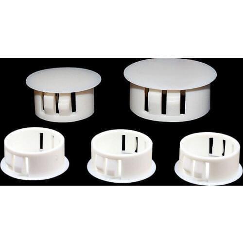 5 6 8 10 16 19 22 25 30 38 50mm white Furniture Screw hole plug Machine Cabinet pannel tube end cap wire grommet hole decoration