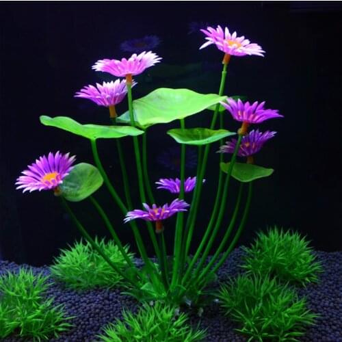 Fish Tank Decoration Simulation Waterweed Plastic Seaweed Aquarium Decoration Ornaments Flowers And Plants Set
