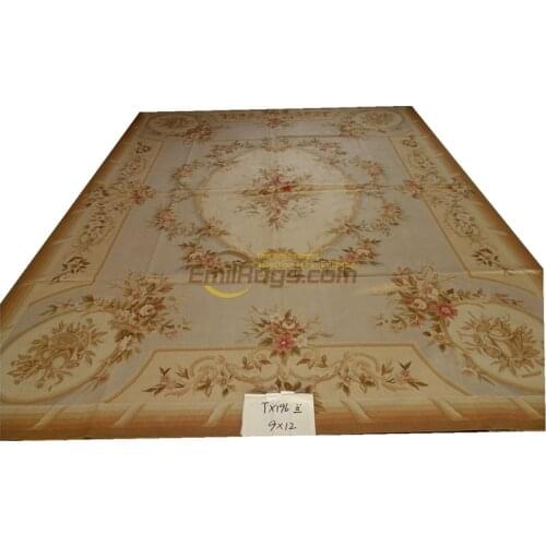 Aubusson Large Vintage Style for carpets living room Rococo cloth art wool knitting carpets