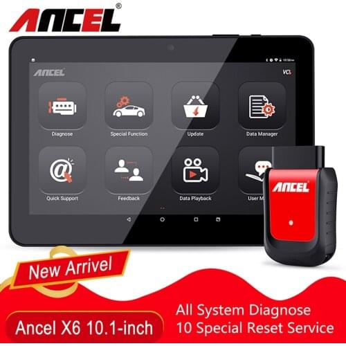 ANCEL X6 OBD2 Automotive Scanner All System Diagnose EPB DPF Oil Reset ECU System ABS TPS Airbag SAS OBDII Car Code Reader Tool