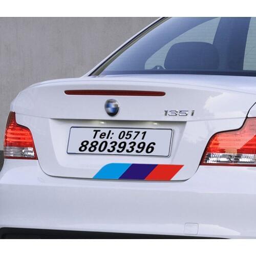 Free Shipping Three Colors M Performance For BMW M5 M3 X1 X5 X6 Car PVC Decoration Decal Emblem Sticker For BMW Accessories