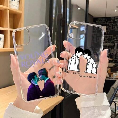 Young Royals Simon and Wilhelm Phone Case For iphone 12 11 8 7 6s 6 5 5s 5c se plus mini x xs xr pro max Transparent soft