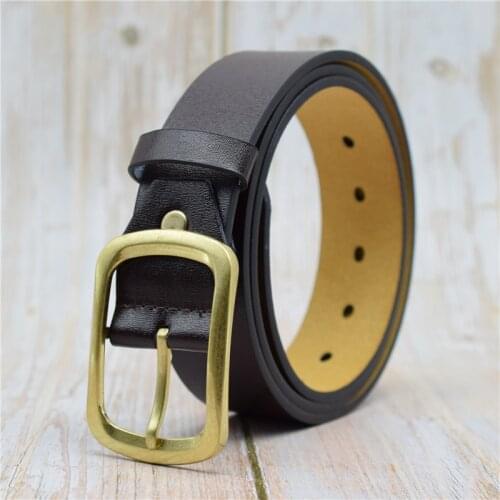 Formal Men Belt Black/coffee PU Leather Strap Belt for Men 3.7CM Width Waist Belt 90-125CM Alloy Pin Buckle Male Belts