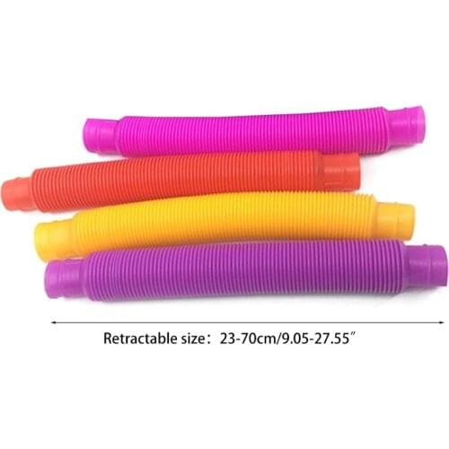 Childrens Sensory Toys, Decompression Toys, Extension Tubes, Random Colors F3ME