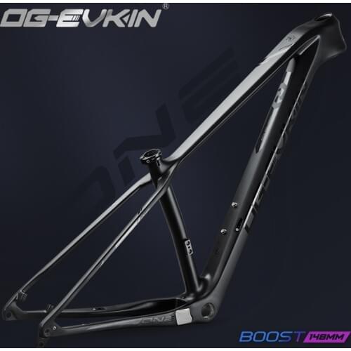 OG-EVKIN CF-054 29er Carbon Frame MTB Bicycle 148x12mm BSA UD matte 1-1/8-1-1/2 Carbon 12v Frameset Bike 31.6mm 12x148