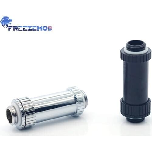 FREEZEMOD Adjustable 41-69mm Double Male Retractable Extender Adapter Male-Male Extension Fitting G1/4 Thread Water Cooler Mod