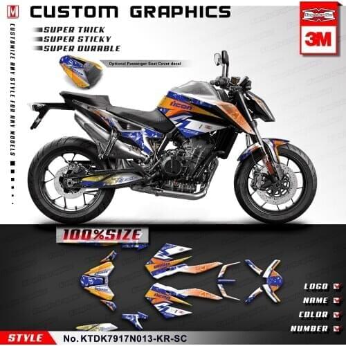KUNGFU GRAPHICS Motorcycle Personalised Sticker Decal Graphic Kit for 890 R 2020 2021 Style no. KTDK7917N013-KR-SC