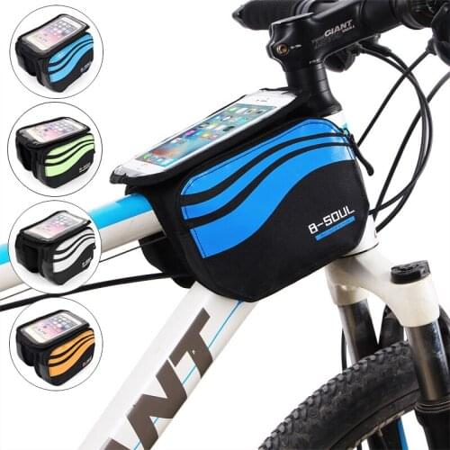 Quality Bicycle Bags Front Touch Screen Phone Bag Mountain Bike Top Tube Bag Cycling Pannier Bag For Bicycle