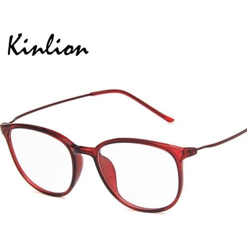 Kinlion Square Metal Eyeglasses Frame Women Mens Tr90 Optical Glasses Frame Vintage Classic Rectangle Prescription Glasses Frame