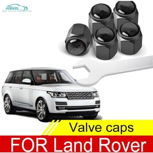 Car Wheel Tire Air Valve Caps Stem Cover With Brand For Land Rover RangeRover Discovery Sport Freelander Evoque Car Accessories