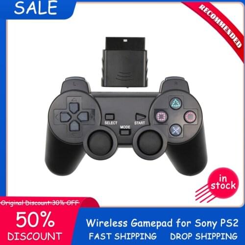 Hot Wireless Gamepad for Sony PS2 Controller for Playstation 2 Console Joystick Double Vibration Shock Joypad Wireless Controle