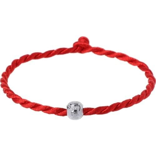 Lucky Red Rope String Bracelets Bead Jewelry String Line Handmade For Lovers Women Men