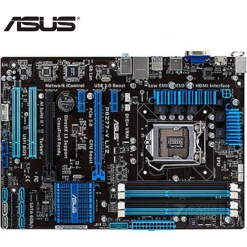 ASUS P8Z77-V LX2 Motherboard LGA 1155 DDR3 32GB For Intel Z77 P8Z77-V LX2 Desktop Mainboard Systemboard SATA III PCI-E 3.0 Used