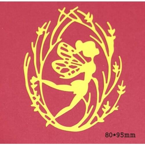 Metal Die Cuts Stencils 2021 New Fairy Wreath Die Mold for DIY Scrapbooking album Decorative Embossing DIY Paper Cards Die