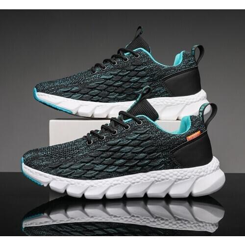 Men Sneakers Outdoor Fly weave Sport Shoes Autumn Cushion fashion Non-slip tourism Flats Casual Training Running tennis Shoes