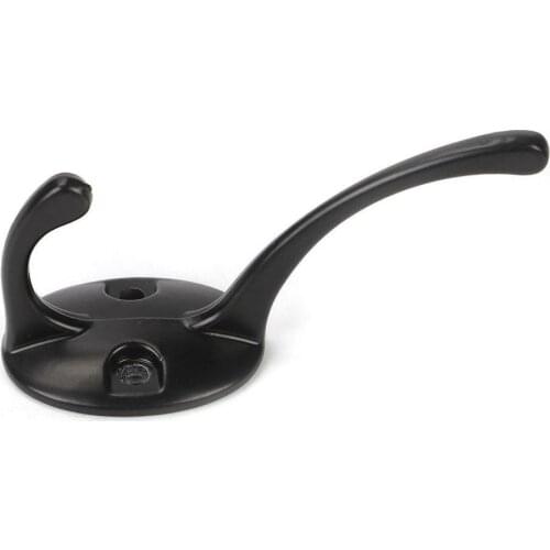 1Pc Wall-mounted Clothes Hook Hook Heavy Duty Double-hung Clothes Hook Hat Hook with 2 Screws Simple Aluminum Alloy Hook