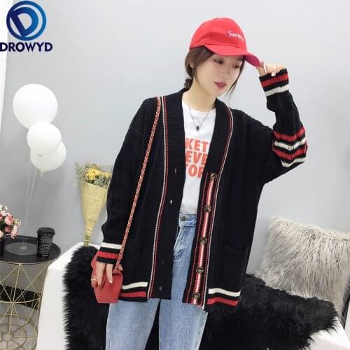 2021 New Fashion and Popular Sweater Coat Autumn and Winter Loose Mid-length and Very Fairy Knitted Single-breasted Cardigan Top