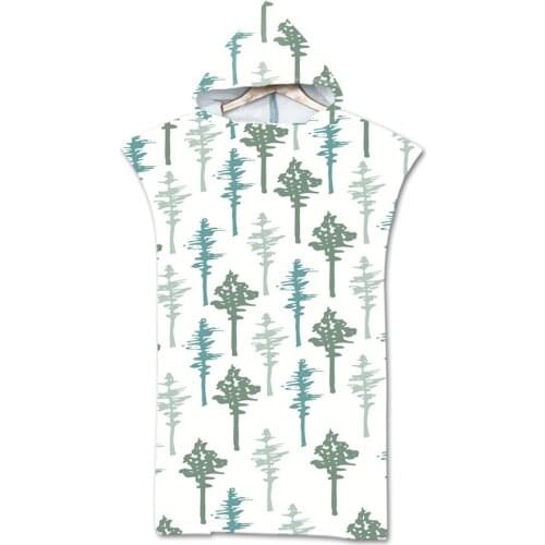 New Marine geometry Towel Adult Microfiber Dressing Robe Hooded Bath Towel Swimming Surfing Beachwear