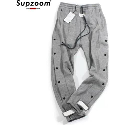 2020 New Arrival God Sweatpants Double-breasted Button Popular Logo Leisure Hot Loose Cotton Elastic Waist Full Length Pants